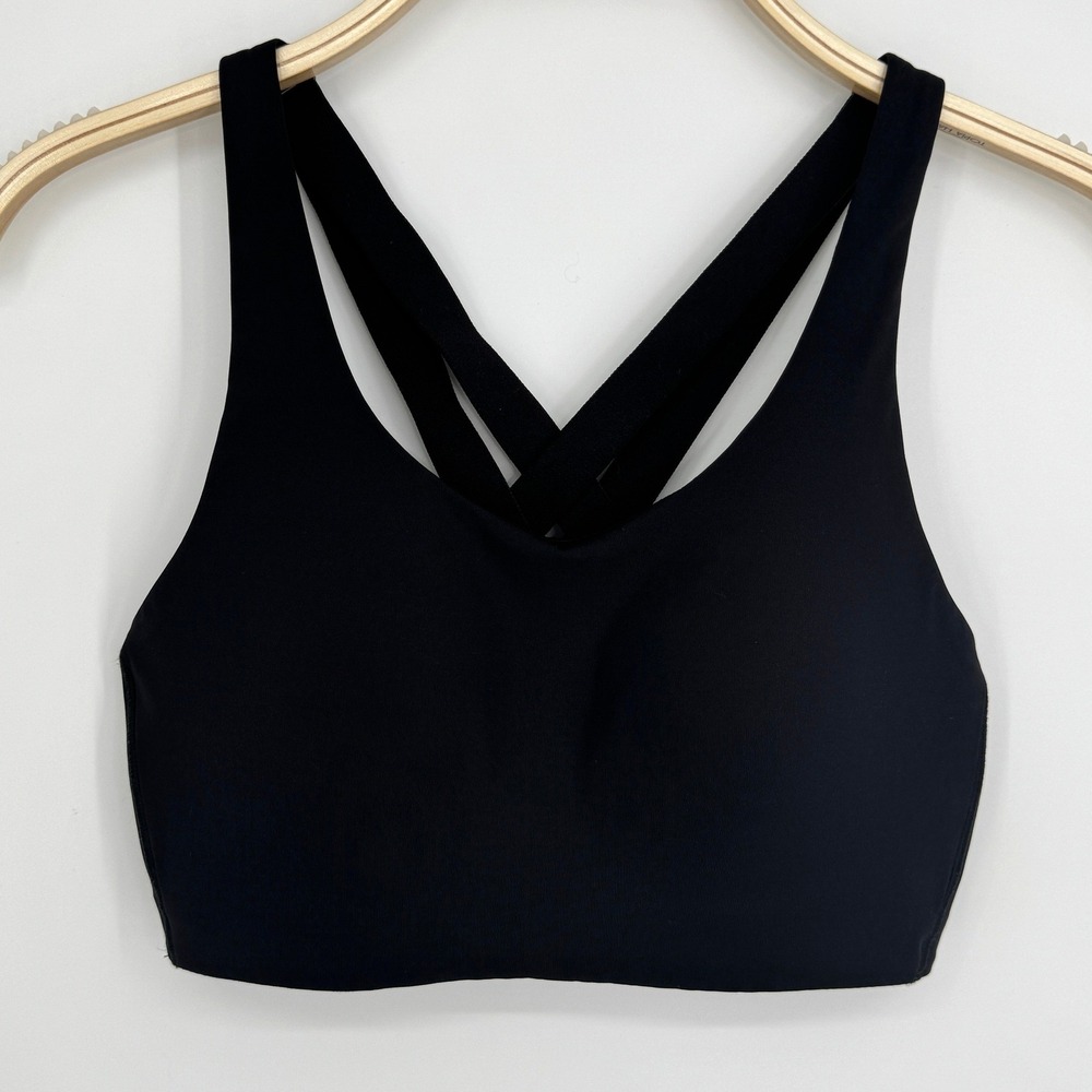 Lululemon Energy Bra High Support 34C Black Athleisure Gym Yoga Workout - Picture 2 of 10